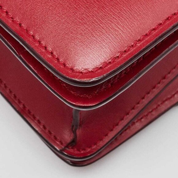 Celine Red Leather Small Box Bag - Picture 4 of 12